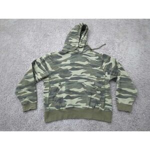 Reflex Hoodie Womens XL Green Camo Pullover Long Sleeve Fleece Oversized